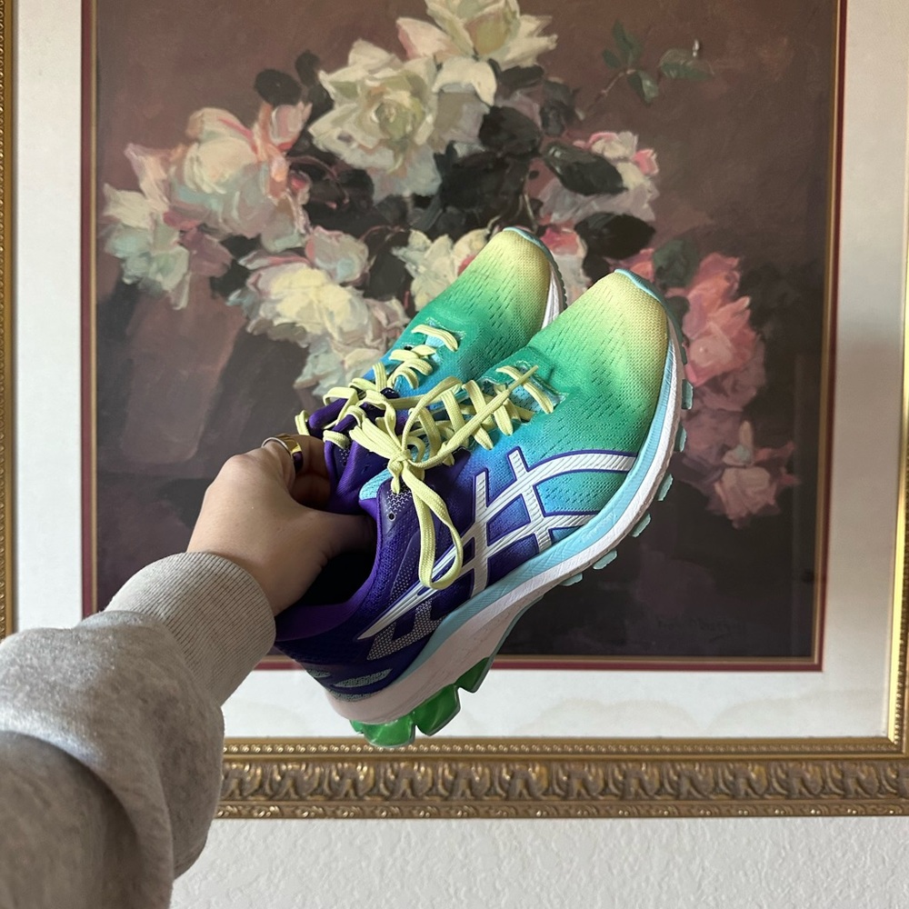 ASICS GT-1000 running shoes - blue and purple ombre design